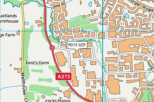 RH15 9ZR map - OS VectorMap District (Ordnance Survey) RH15 9ZR map - OS VectorMap District (Ordnance Survey)