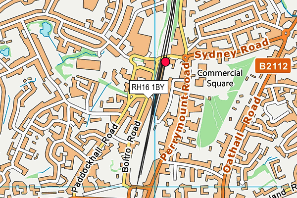RH16 1BY map - OS VectorMap District (Ordnance Survey)