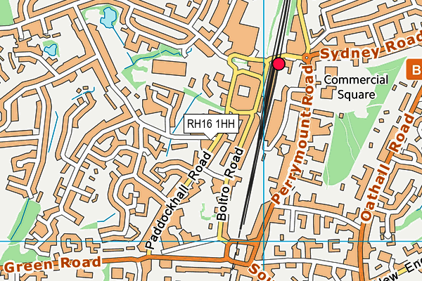 RH16 1HH map - OS VectorMap District (Ordnance Survey) RH16 1HH map - OS VectorMap District (Ordnance Survey)