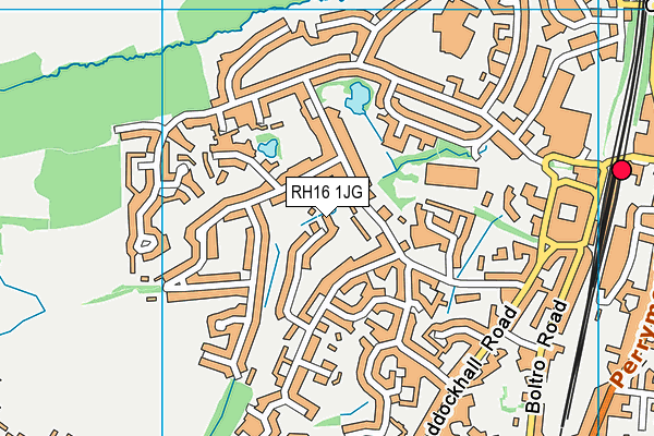 RH16 1JG map - OS VectorMap District (Ordnance Survey) RH16 1JG map - OS VectorMap District (Ordnance Survey)