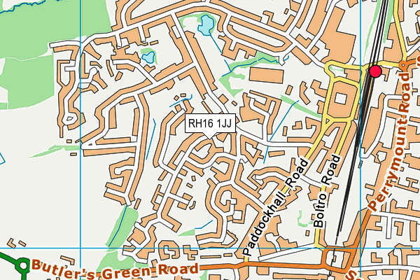 RH16 1JJ map - OS VectorMap District (Ordnance Survey) RH16 1JJ map - OS VectorMap District (Ordnance Survey)