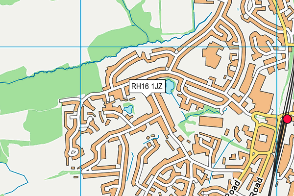 RH16 1JZ map - OS VectorMap District (Ordnance Survey) RH16 1JZ map - OS VectorMap District (Ordnance Survey)
