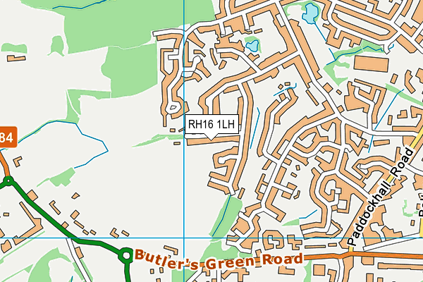 RH16 1LH map - OS VectorMap District (Ordnance Survey) RH16 1LH map - OS VectorMap District (Ordnance Survey)