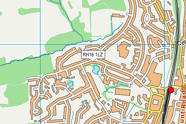 RH16 1LZ map - OS VectorMap District (Ordnance Survey) RH16 1LZ map - OS VectorMap District (Ordnance Survey)