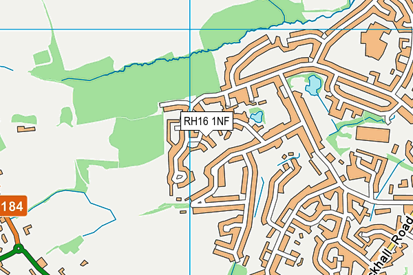 RH16 1NF map - OS VectorMap District (Ordnance Survey) RH16 1NF map - OS VectorMap District (Ordnance Survey)
