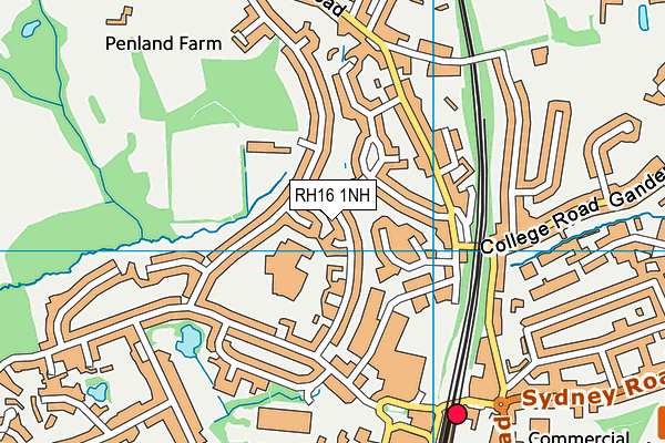 RH16 1NH map - OS VectorMap District (Ordnance Survey) RH16 1NH map - OS VectorMap District (Ordnance Survey)
