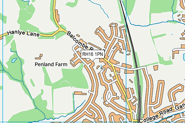 RH16 1PN map - OS VectorMap District (Ordnance Survey) RH16 1PN map - OS VectorMap District (Ordnance Survey)