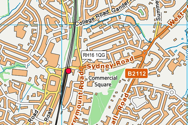 RH16 1QG map - OS VectorMap District (Ordnance Survey) RH16 1QG map - OS VectorMap District (Ordnance Survey)