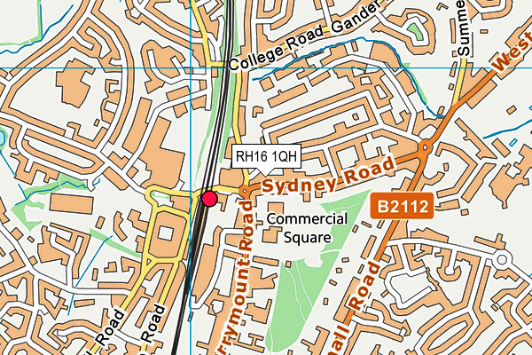 RH16 1QH map - OS VectorMap District (Ordnance Survey) RH16 1QH map - OS VectorMap District (Ordnance Survey)