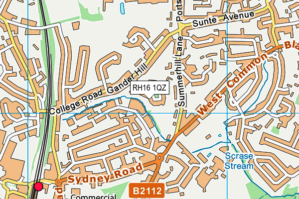 RH16 1QZ map - OS VectorMap District (Ordnance Survey) RH16 1QZ map - OS VectorMap District (Ordnance Survey)