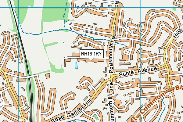 RH16 1RY map - OS VectorMap District (Ordnance Survey) RH16 1RY map - OS VectorMap District (Ordnance Survey)