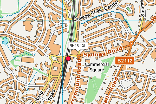 RH16 1XL map - OS VectorMap District (Ordnance Survey)