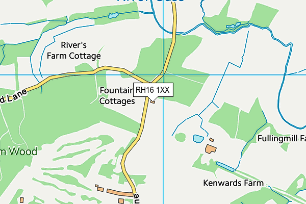 RH16 1XX map - OS VectorMap District (Ordnance Survey) RH16 1XX map - OS VectorMap District (Ordnance Survey)