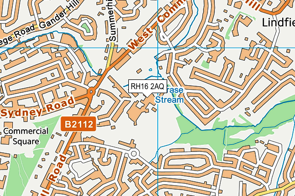 RH16 2AQ map - OS VectorMap District (Ordnance Survey) RH16 2AQ map - OS VectorMap District (Ordnance Survey)
