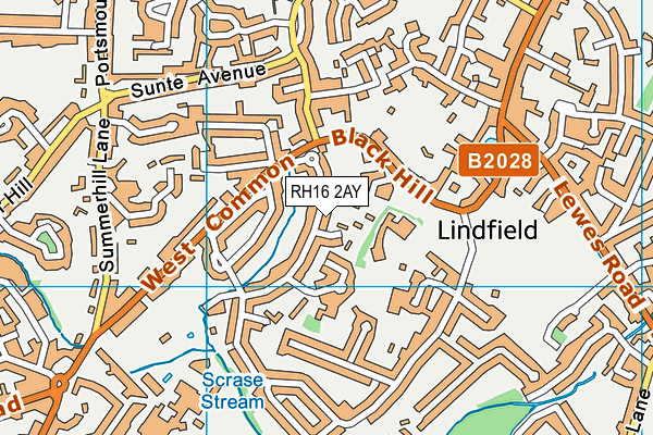 RH16 2AY map - OS VectorMap District (Ordnance Survey) RH16 2AY map - OS VectorMap District (Ordnance Survey)