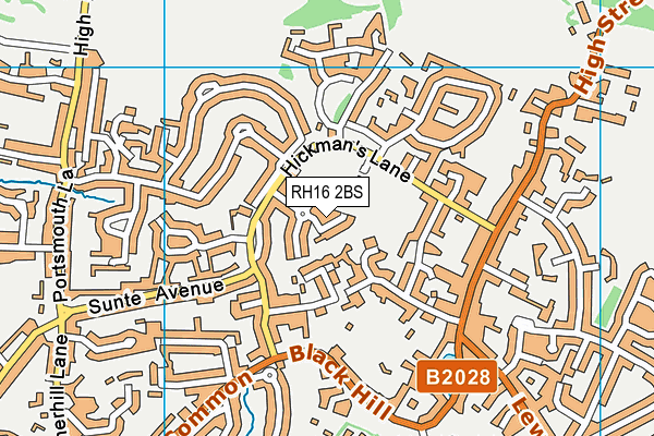 RH16 2BS map - OS VectorMap District (Ordnance Survey) RH16 2BS map - OS VectorMap District (Ordnance Survey)