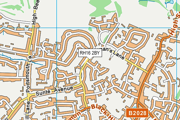 RH16 2BY map - OS VectorMap District (Ordnance Survey) RH16 2BY map - OS VectorMap District (Ordnance Survey)