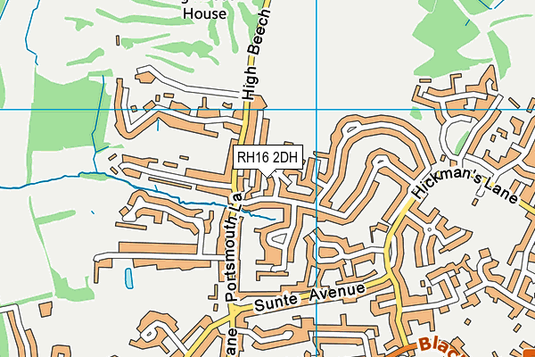 RH16 2DH map - OS VectorMap District (Ordnance Survey) RH16 2DH map - OS VectorMap District (Ordnance Survey)