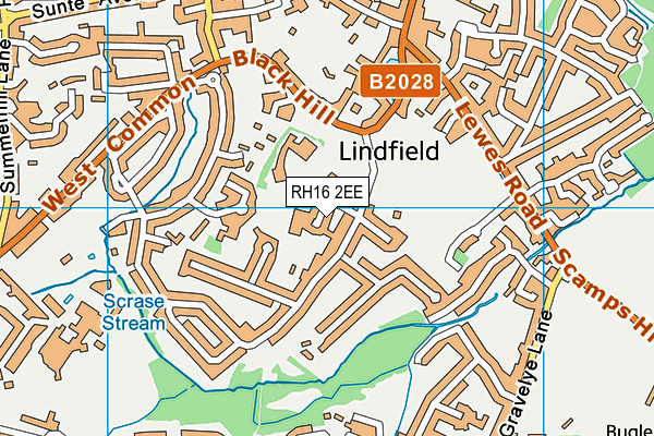 RH16 2EE map - OS VectorMap District (Ordnance Survey) RH16 2EE map - OS VectorMap District (Ordnance Survey)