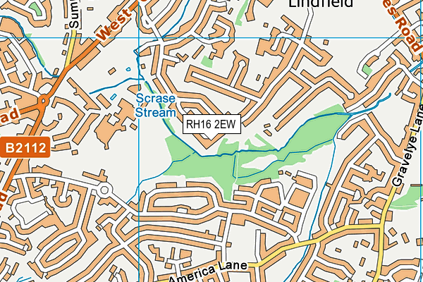 RH16 2EW map - OS VectorMap District (Ordnance Survey)