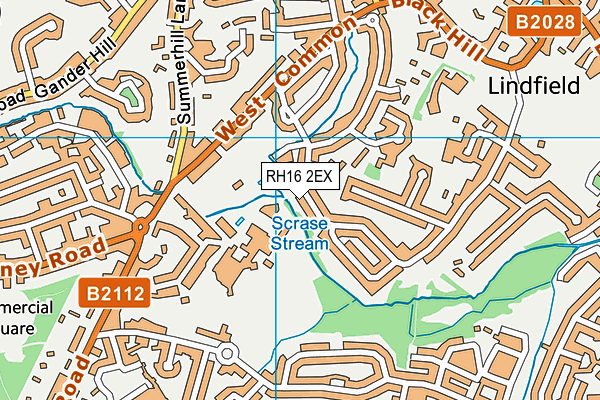 RH16 2EX map - OS VectorMap District (Ordnance Survey) RH16 2EX map - OS VectorMap District (Ordnance Survey)