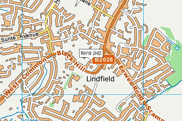 RH16 2HD map - OS VectorMap District (Ordnance Survey) RH16 2HD map - OS VectorMap District (Ordnance Survey)