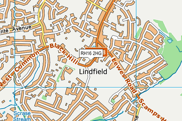 RH16 2HG map - OS VectorMap District (Ordnance Survey) RH16 2HG map - OS VectorMap District (Ordnance Survey)