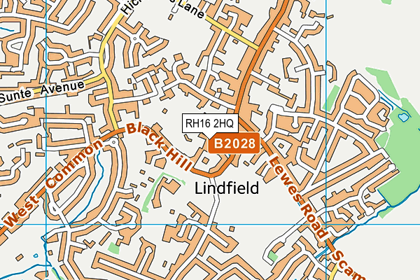 RH16 2HQ map - OS VectorMap District (Ordnance Survey) RH16 2HQ map - OS VectorMap District (Ordnance Survey)