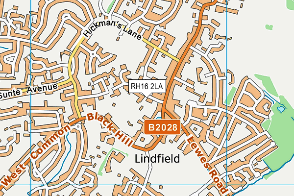 RH16 2LA map - OS VectorMap District (Ordnance Survey) RH16 2LA map - OS VectorMap District (Ordnance Survey)