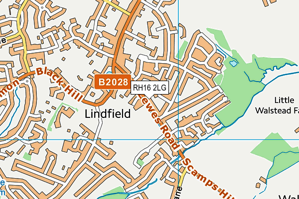 RH16 2LG map - OS VectorMap District (Ordnance Survey) RH16 2LG map - OS VectorMap District (Ordnance Survey)
