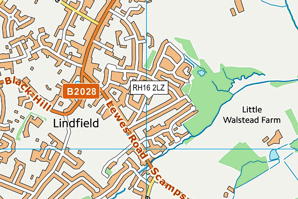 RH16 2LZ map - OS VectorMap District (Ordnance Survey) RH16 2LZ map - OS VectorMap District (Ordnance Survey)