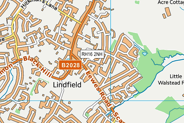 RH16 2NH map - OS VectorMap District (Ordnance Survey) RH16 2NH map - OS VectorMap District (Ordnance Survey)