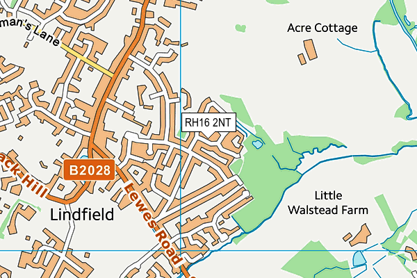 RH16 2NT map - OS VectorMap District (Ordnance Survey) RH16 2NT map - OS VectorMap District (Ordnance Survey)