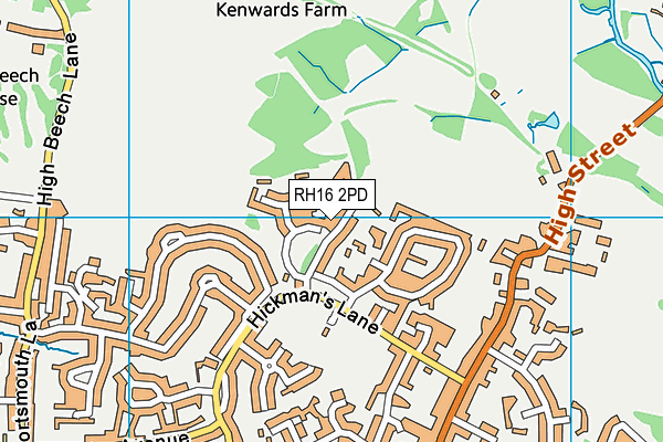 RH16 2PD map - OS VectorMap District (Ordnance Survey) RH16 2PD map - OS VectorMap District (Ordnance Survey)