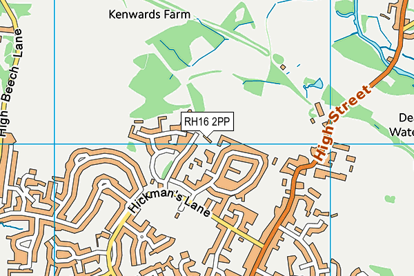 RH16 2PP map - OS VectorMap District (Ordnance Survey) RH16 2PP map - OS VectorMap District (Ordnance Survey)