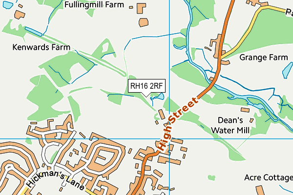 RH16 2RF map - OS VectorMap District (Ordnance Survey) RH16 2RF map - OS VectorMap District (Ordnance Survey)