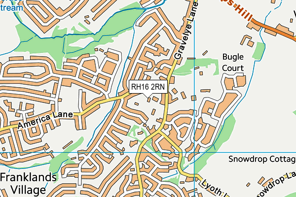 RH16 2RN map - OS VectorMap District (Ordnance Survey) RH16 2RN map - OS VectorMap District (Ordnance Survey)