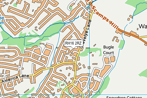 RH16 2RZ map - OS VectorMap District (Ordnance Survey) RH16 2RZ map - OS VectorMap District (Ordnance Survey)