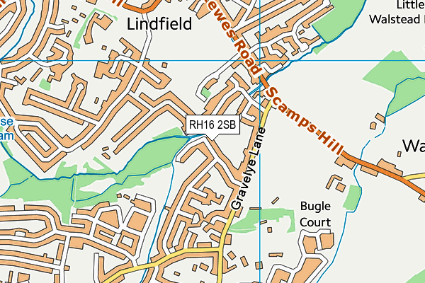 RH16 2SB map - OS VectorMap District (Ordnance Survey) RH16 2SB map - OS VectorMap District (Ordnance Survey)