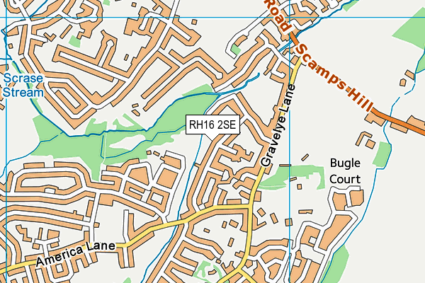 RH16 2SE map - OS VectorMap District (Ordnance Survey) RH16 2SE map - OS VectorMap District (Ordnance Survey)