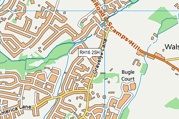 RH16 2SH map - OS VectorMap District (Ordnance Survey) RH16 2SH map - OS VectorMap District (Ordnance Survey)