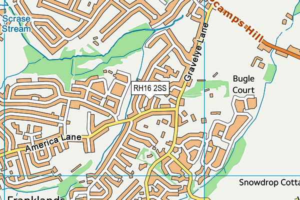 RH16 2SS map - OS VectorMap District (Ordnance Survey) RH16 2SS map - OS VectorMap District (Ordnance Survey)