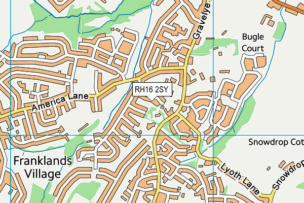 RH16 2SY map - OS VectorMap District (Ordnance Survey) RH16 2SY map - OS VectorMap District (Ordnance Survey)