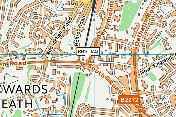 RH16 3AQ map - OS VectorMap District (Ordnance Survey) RH16 3AQ map - OS VectorMap District (Ordnance Survey)