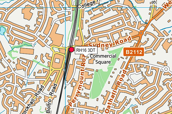 RH16 3DT map - OS VectorMap District (Ordnance Survey) RH16 3DT map - OS VectorMap District (Ordnance Survey)