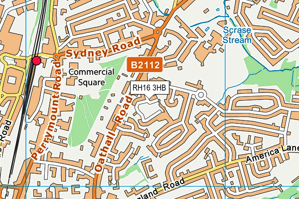 RH16 3HB map - OS VectorMap District (Ordnance Survey) RH16 3HB map - OS VectorMap District (Ordnance Survey)