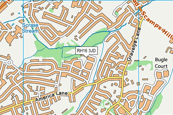 RH16 3JD map - OS VectorMap District (Ordnance Survey) RH16 3JD map - OS VectorMap District (Ordnance Survey)