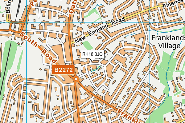 RH16 3JQ map - OS VectorMap District (Ordnance Survey) RH16 3JQ map - OS VectorMap District (Ordnance Survey)