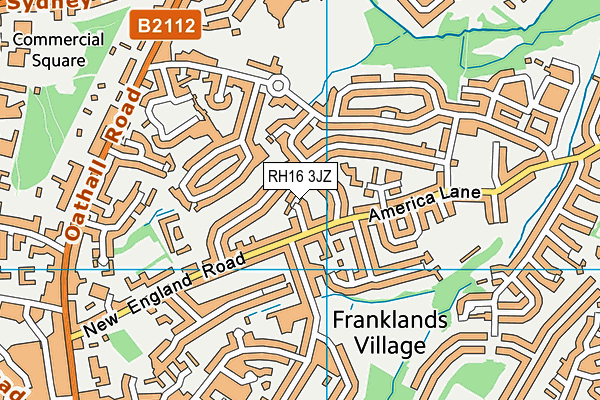 RH16 3JZ map - OS VectorMap District (Ordnance Survey) RH16 3JZ map - OS VectorMap District (Ordnance Survey)