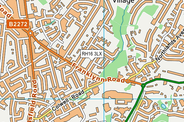 RH16 3LX map - OS VectorMap District (Ordnance Survey) RH16 3LX map - OS VectorMap District (Ordnance Survey)